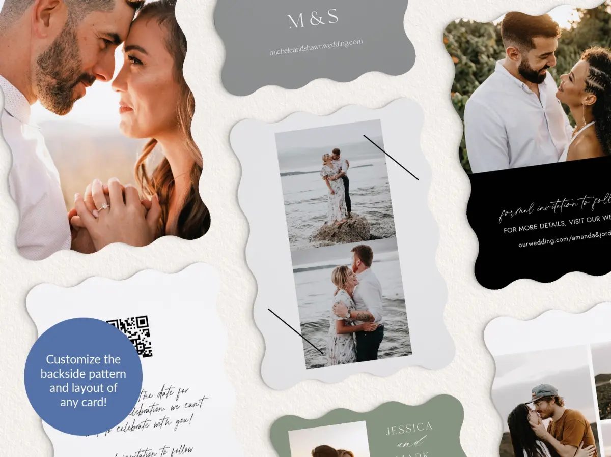 Back of Save the Date Card