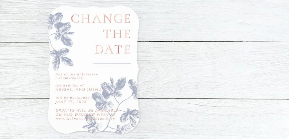 Save the Date Card Front