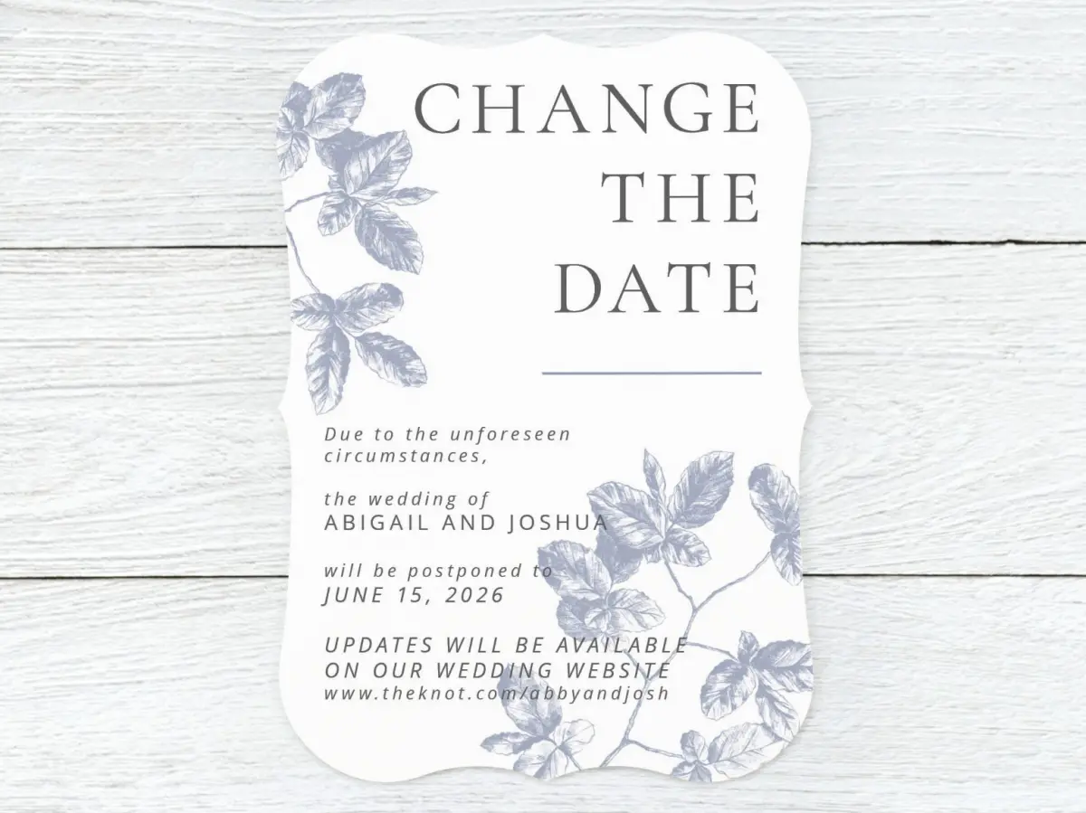Save the Date Card Front