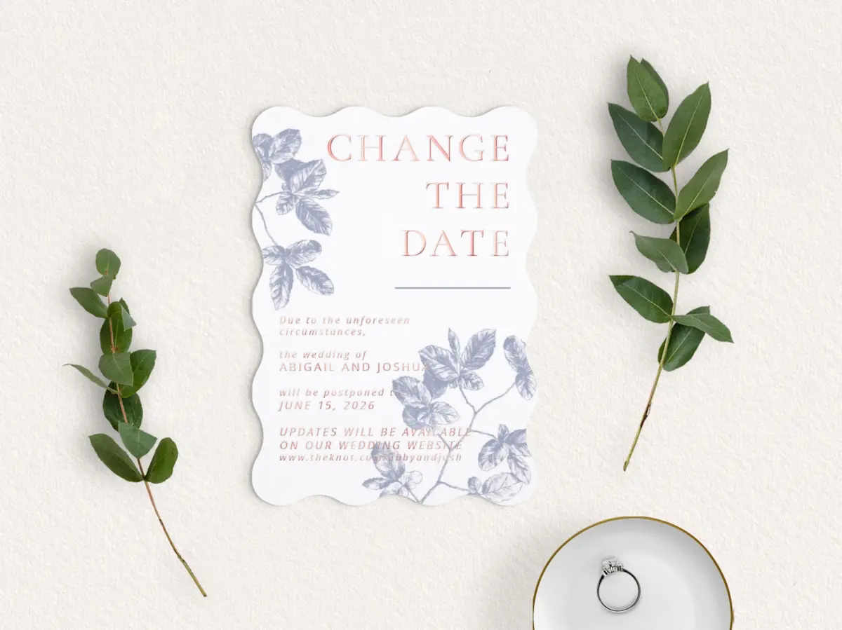 Save the Date Card with Optional Guest Addressing Service