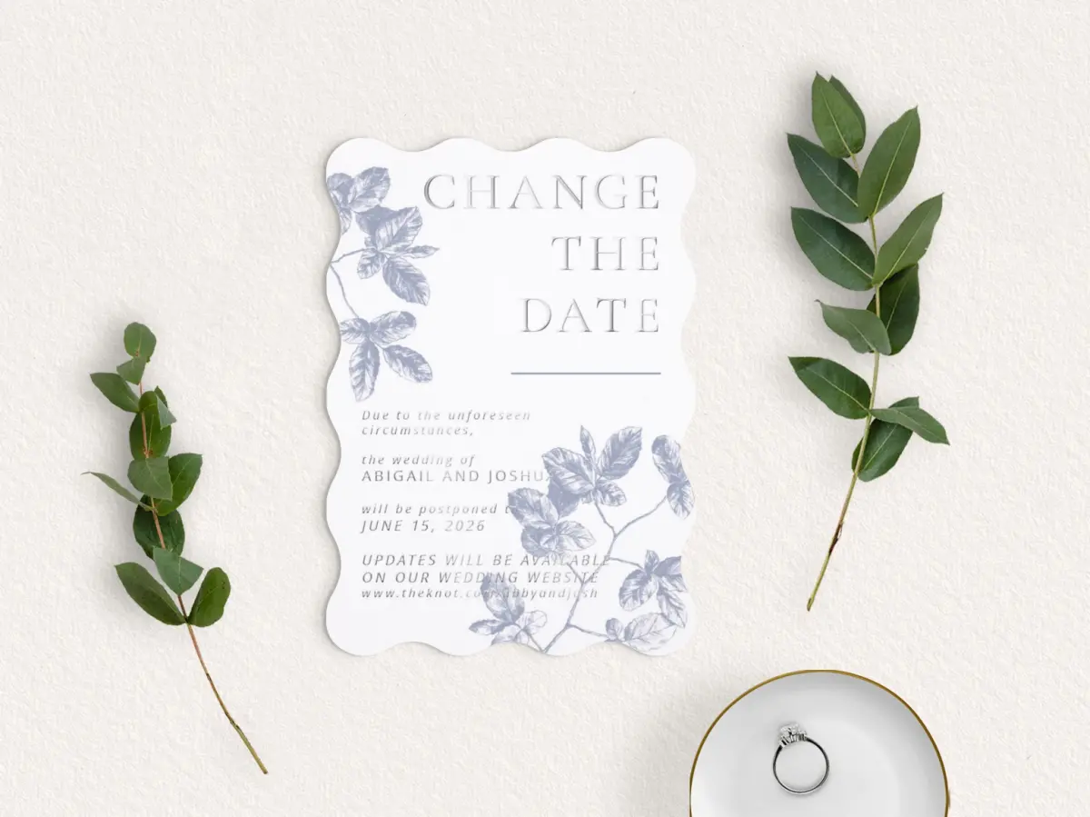 Save the Date Card with Optional Guest Addressing Service