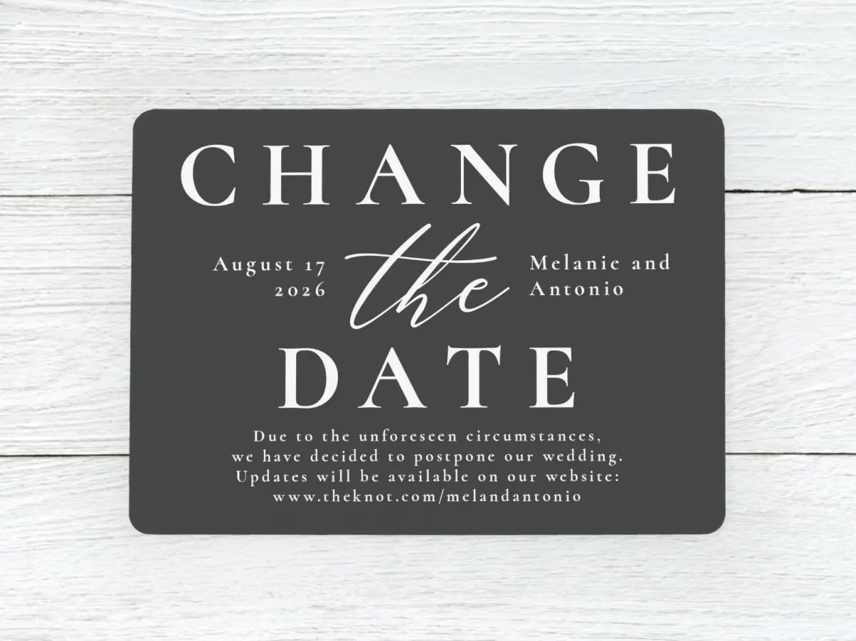 Save the Date Card Front
