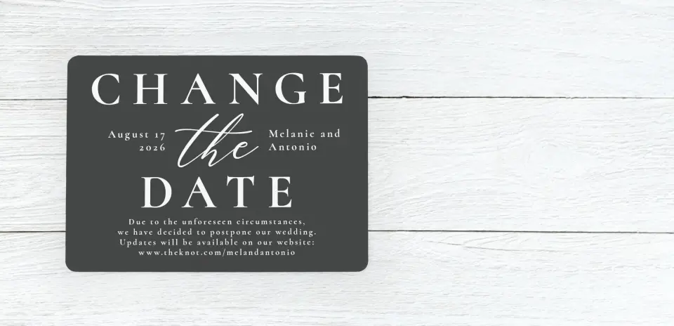 Save the Date Card Front
