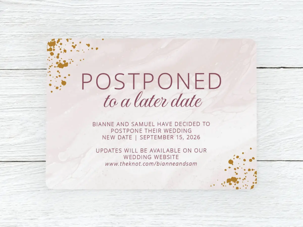 Save the Date Card Front