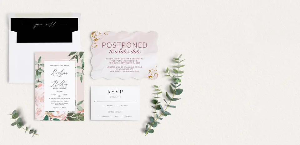 Front of Save the Date Card