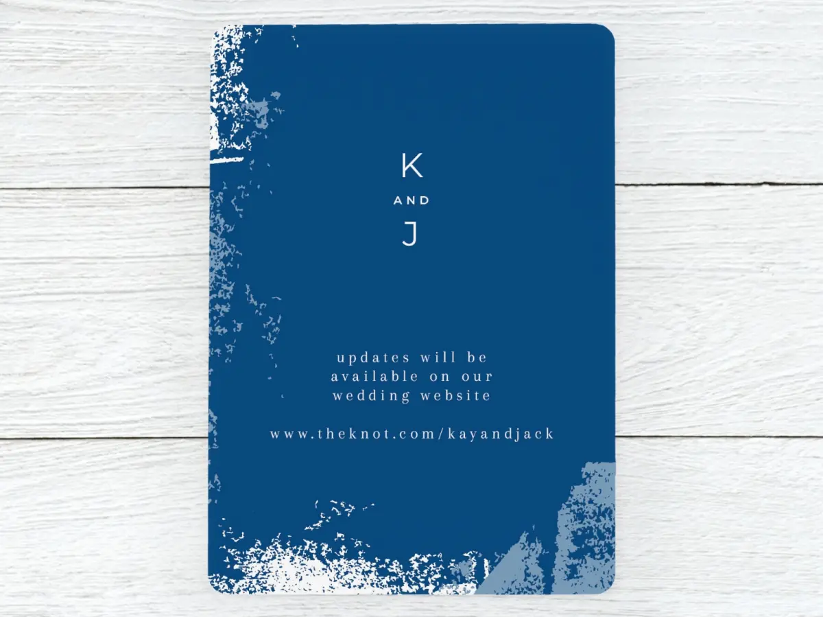 Save the Date Card Back