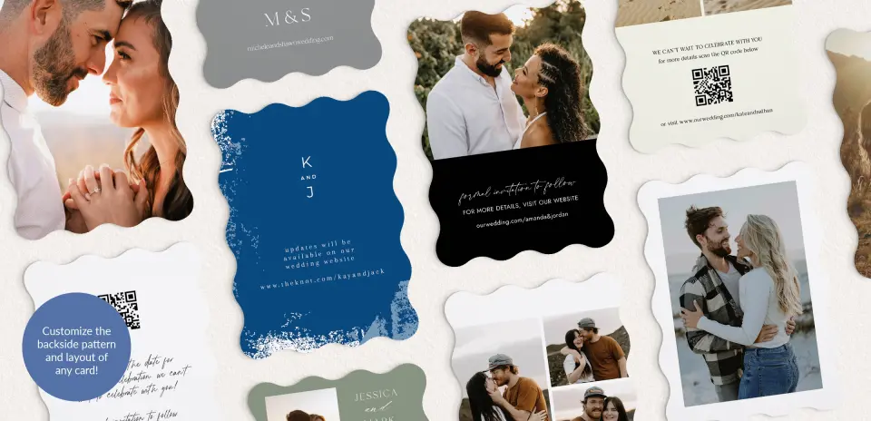 Back of Save the Date Card