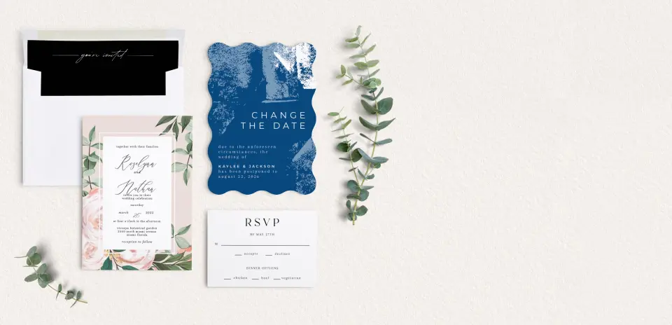 Front of Save the Date Card