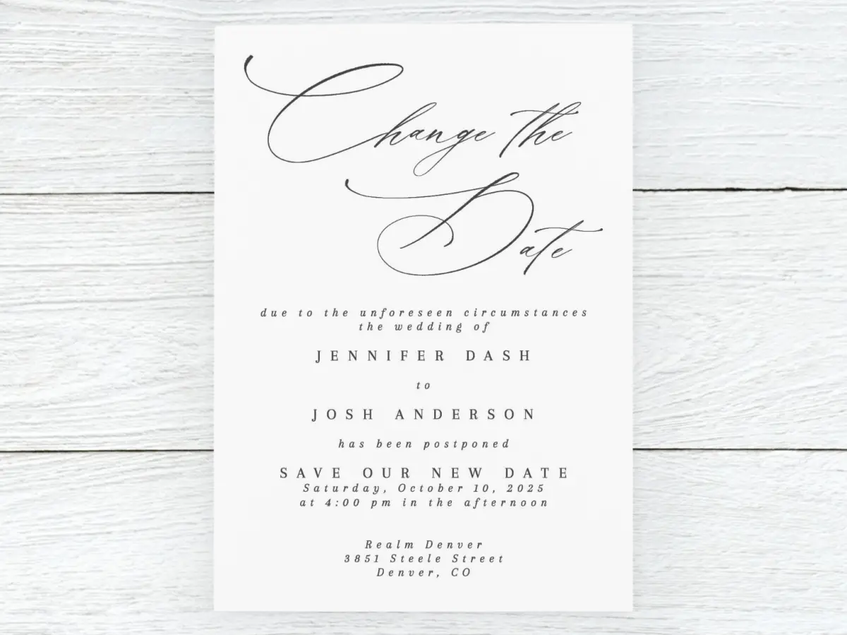 Save the Date Card Front