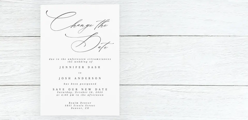 Save the Date Card Front