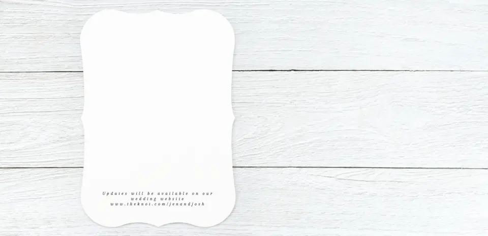 Save the Date Card Back