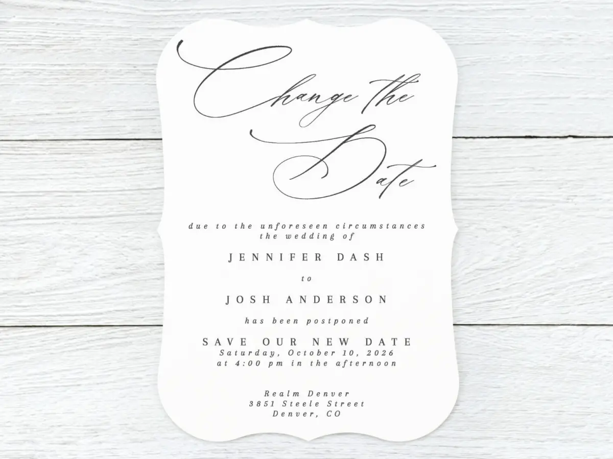 Save the Date Card Front