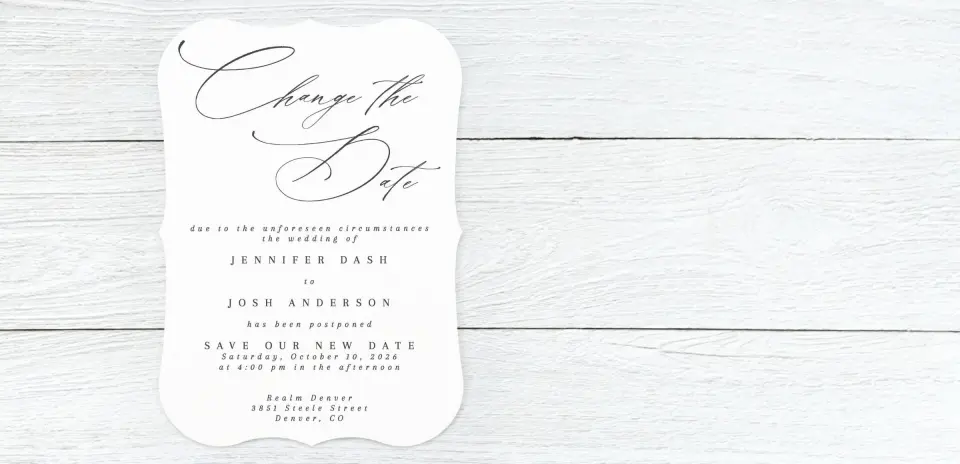 Save the Date Card Front
