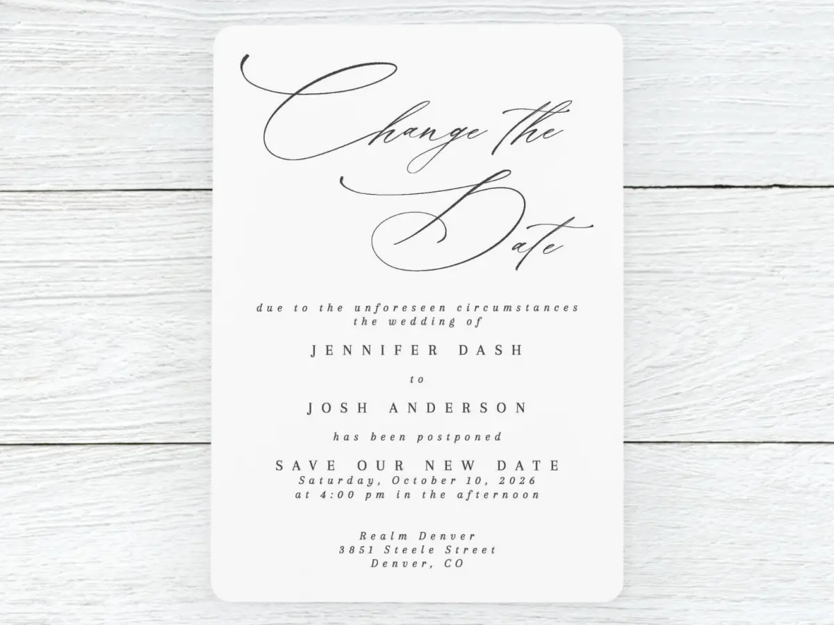 Save the Date Card Front