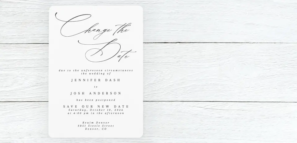 Save the Date Card Front
