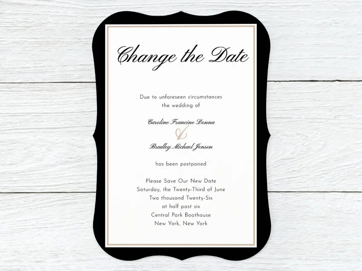 Save the Date Card Front