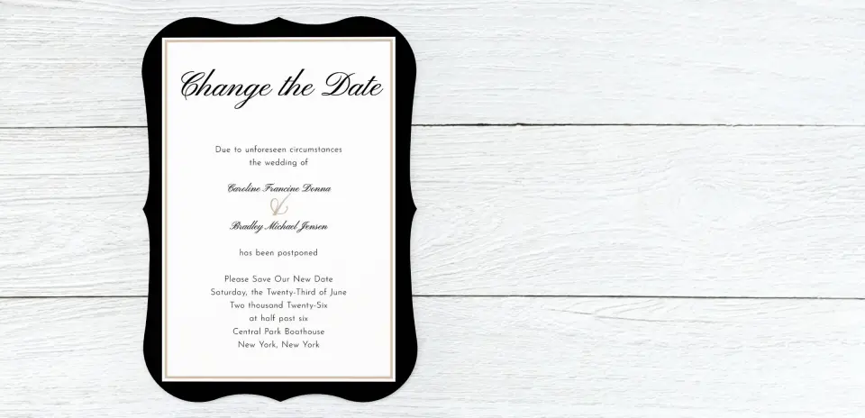 Save the Date Card Front