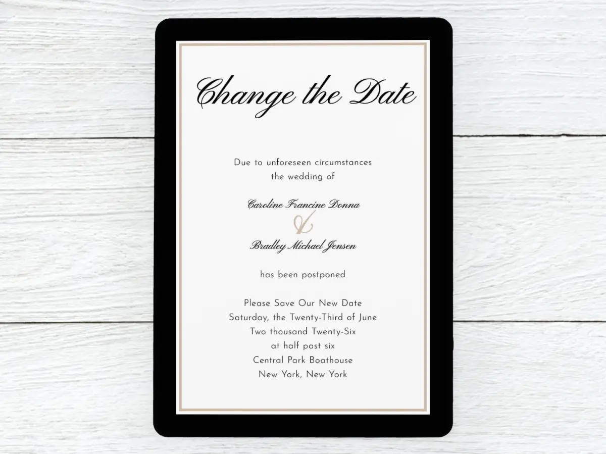 Save the Date Card Front