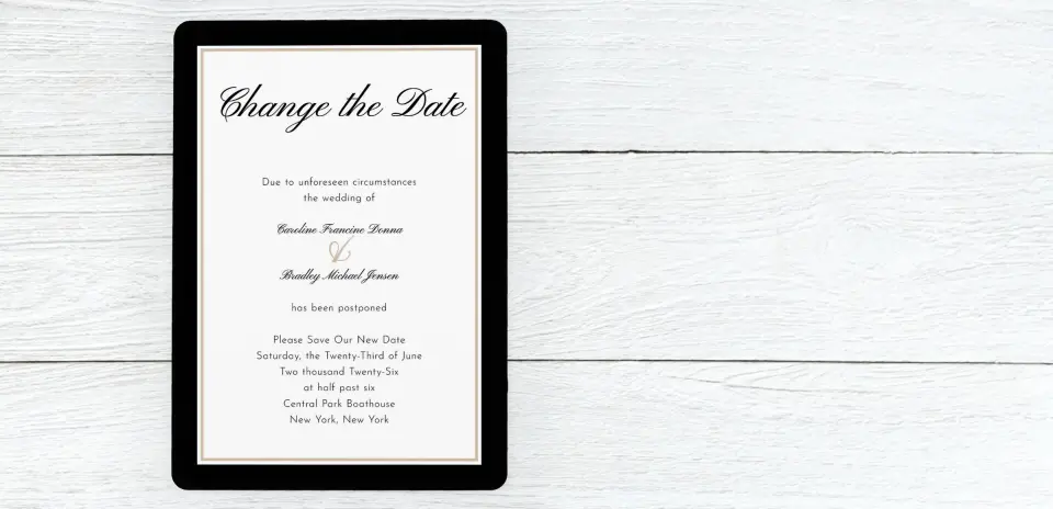 Save the Date Card Front