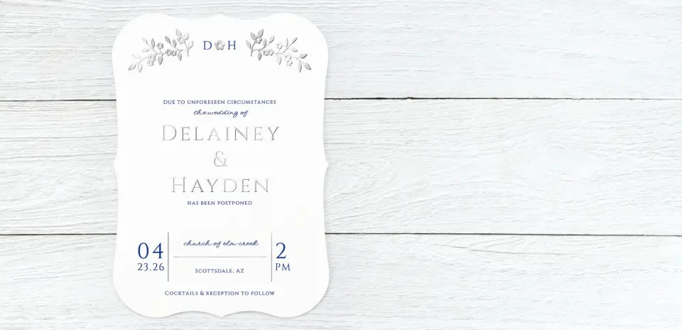 Save the Date Card Front