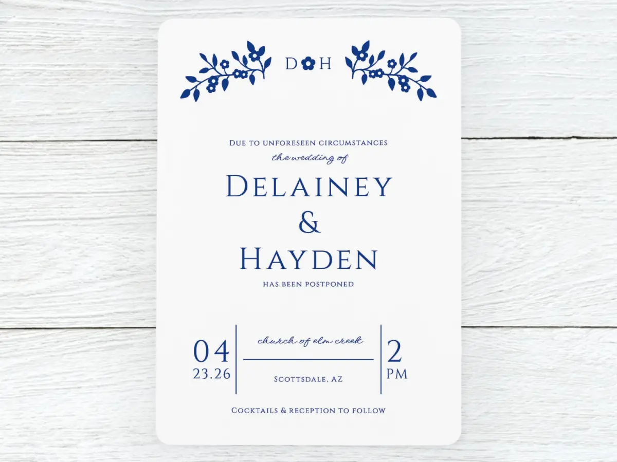 Save the Date Card Front