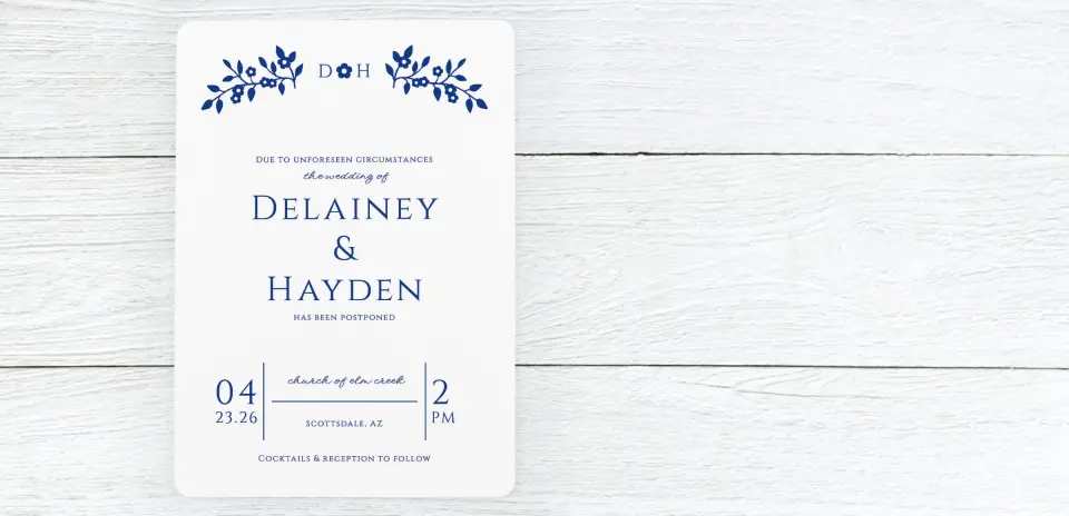 Save the Date Card Front