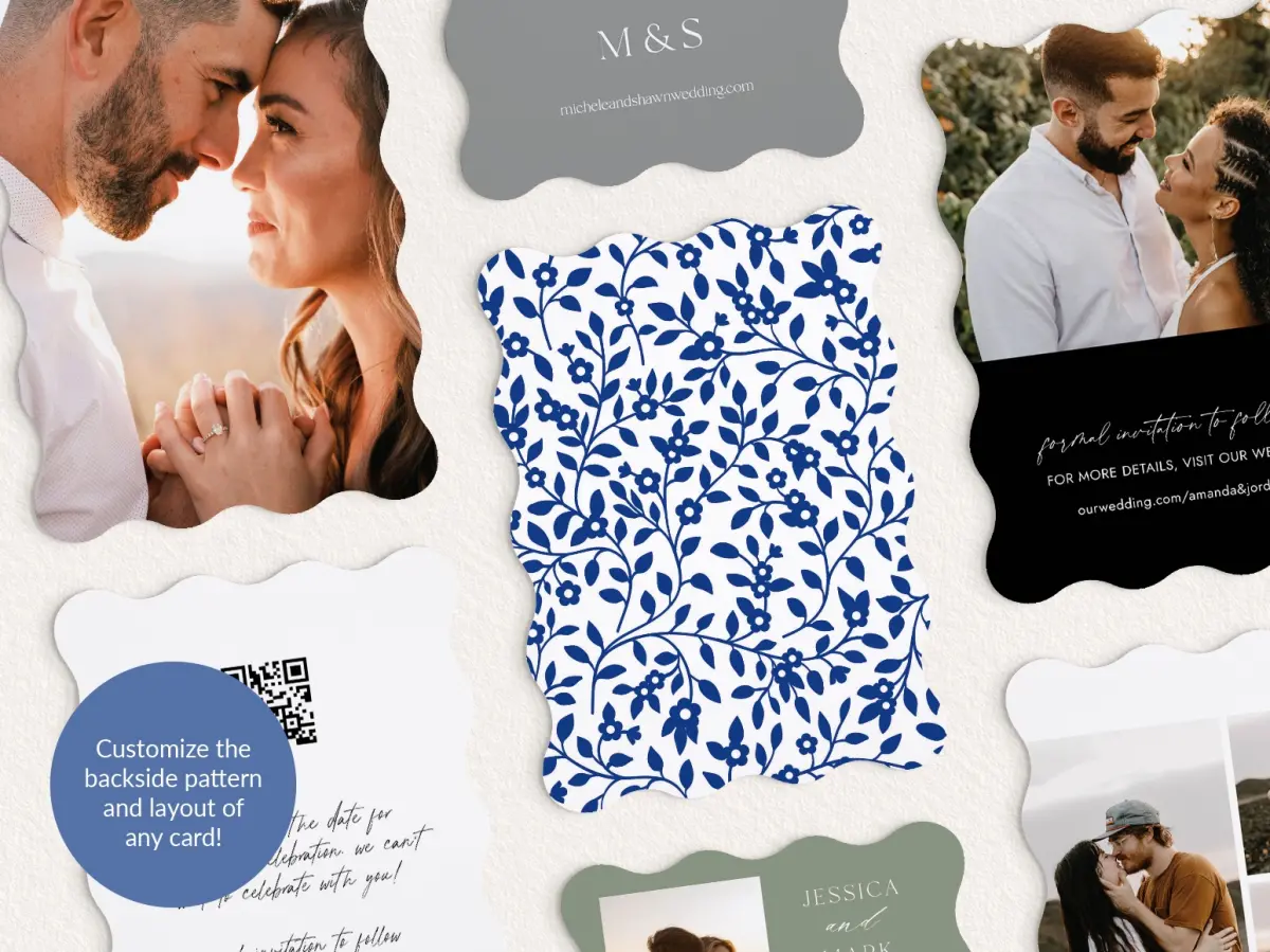 Back of Save the Date Card
