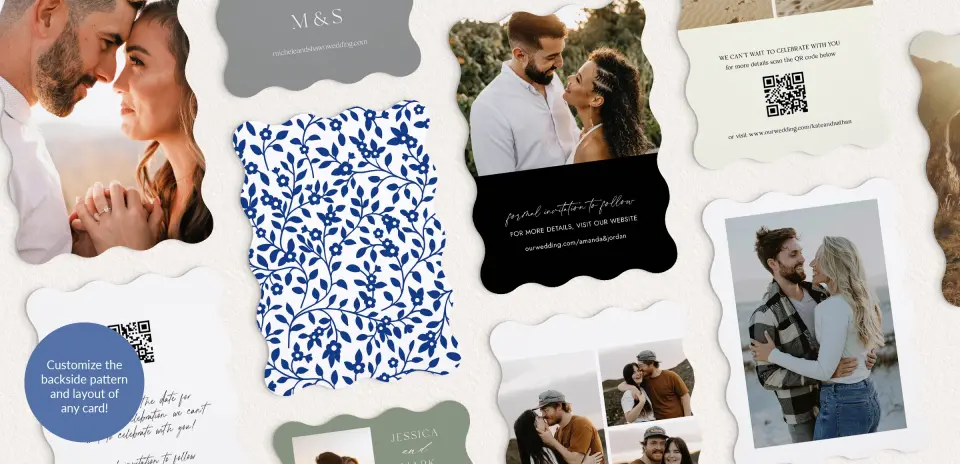 Back of Save the Date Card