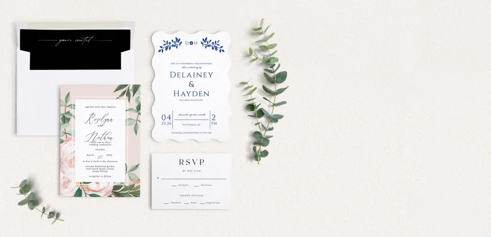 Front of Save the Date Card