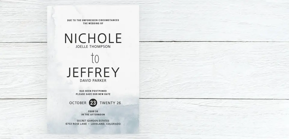 Save the Date Card Front
