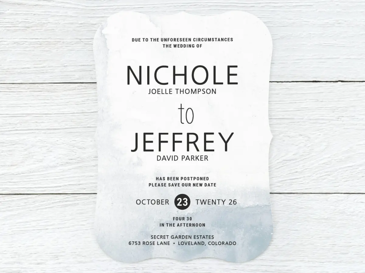 Save the Date Card Front