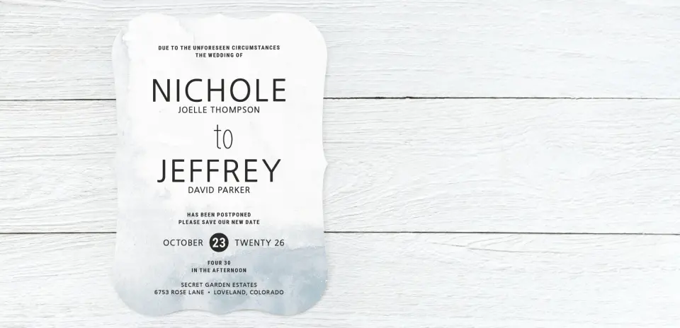 Save the Date Card Front