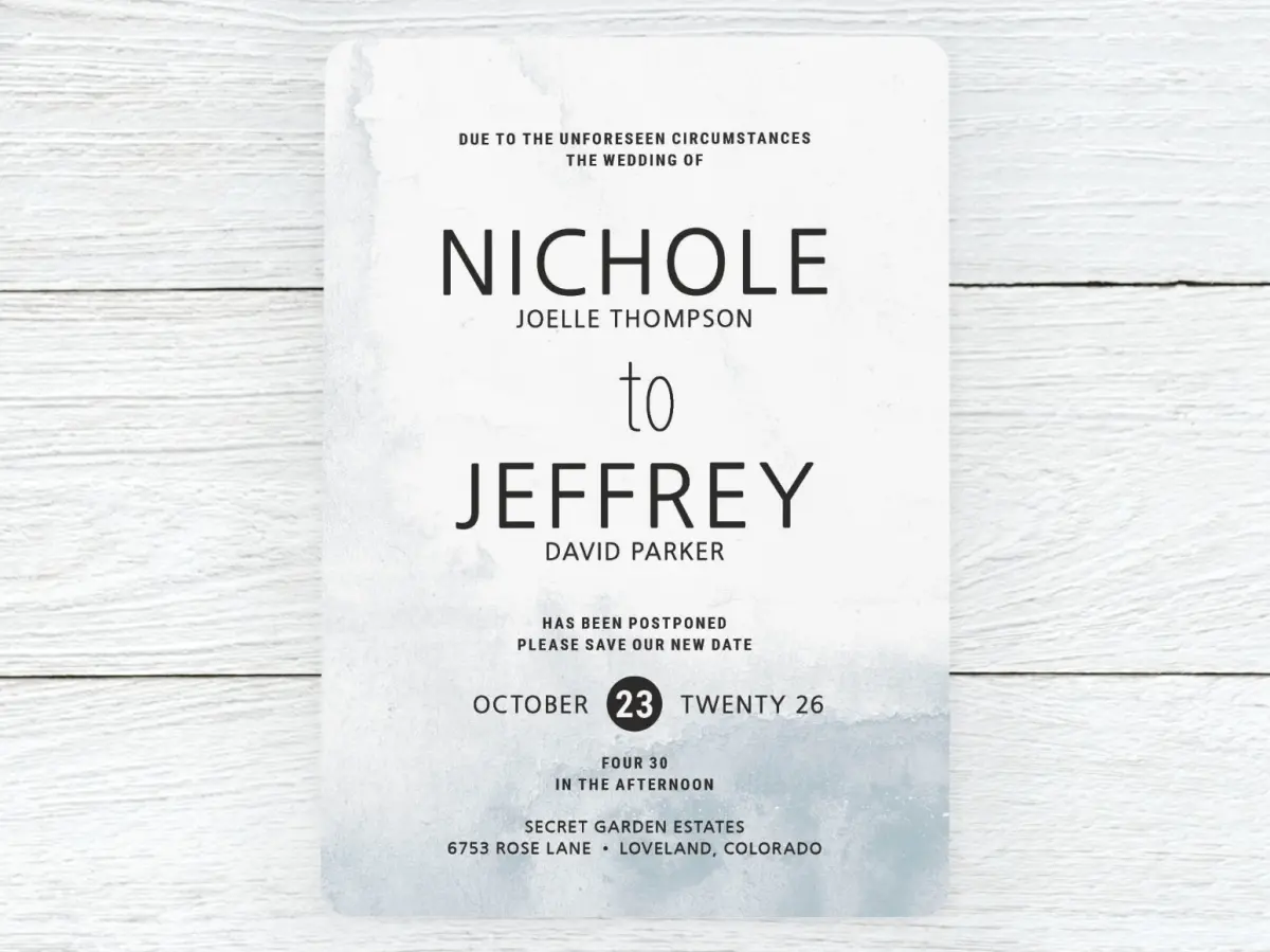 Save the Date Card Front