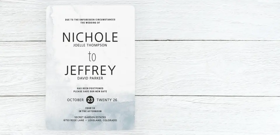 Save the Date Card Front