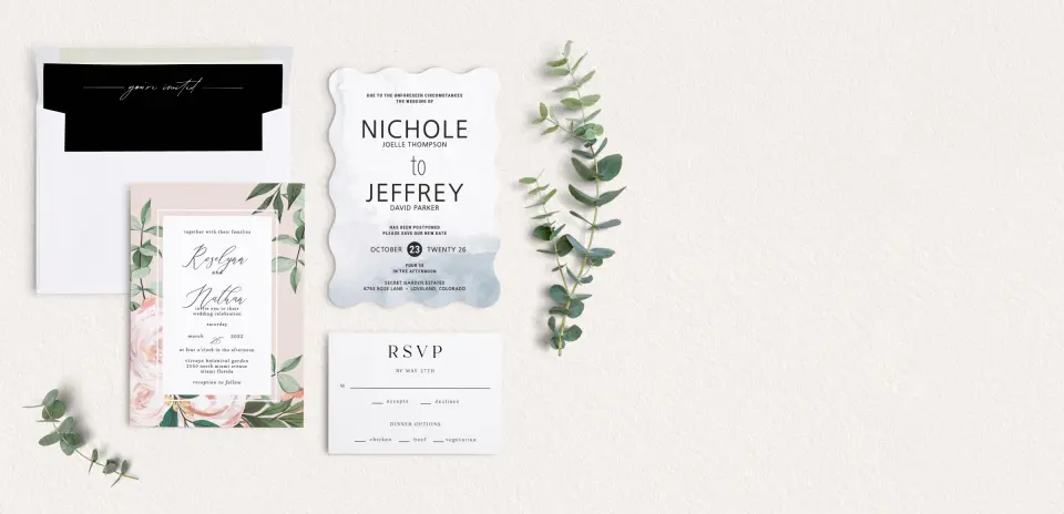 Front of Save the Date Card