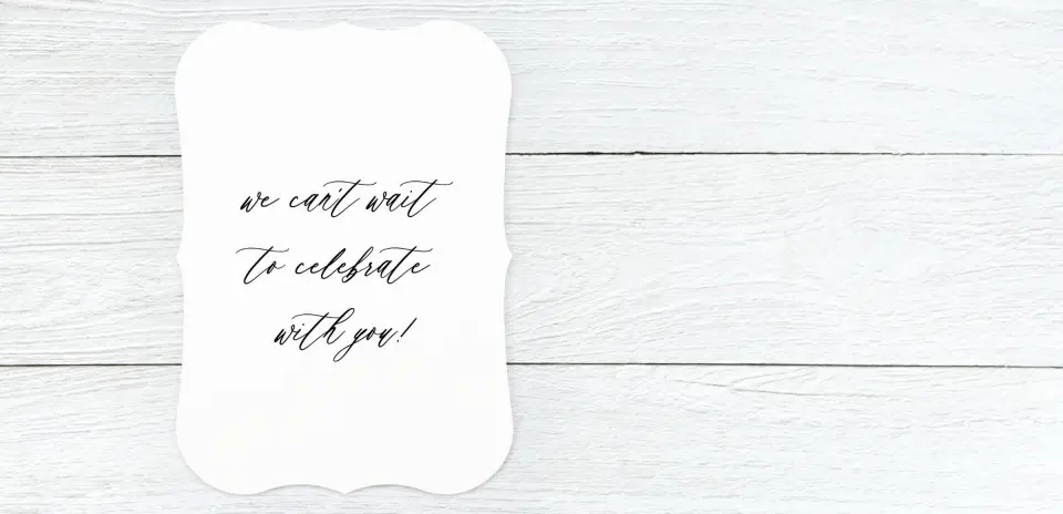 Save the Date Card Back