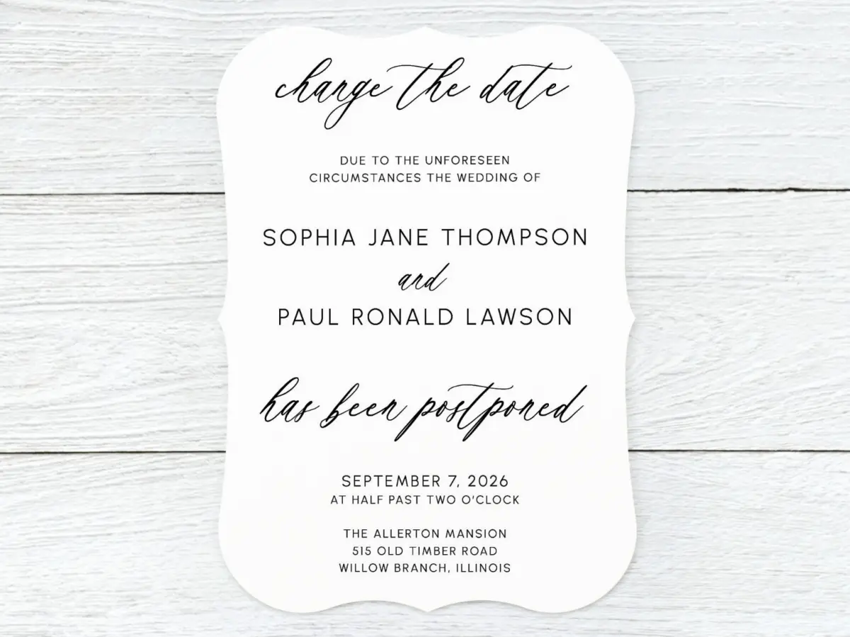 Save the Date Card Front