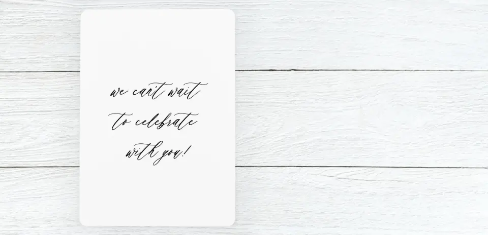 Save the Date Card Back
