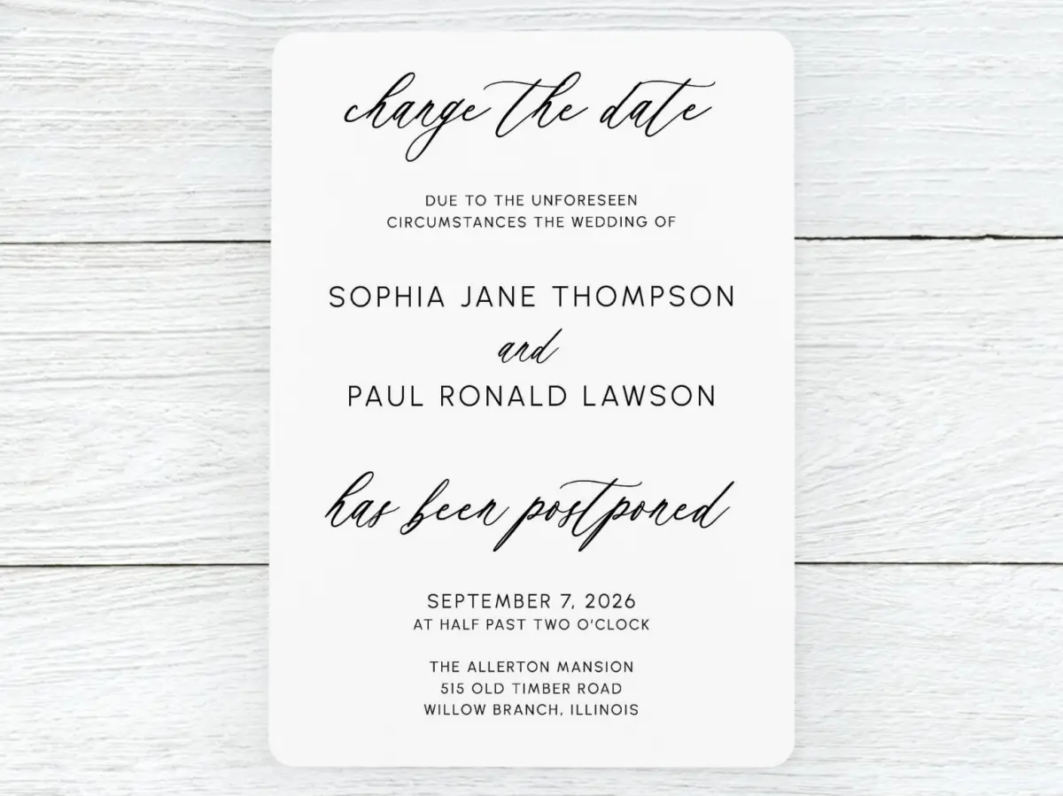 Save the Date Card Front
