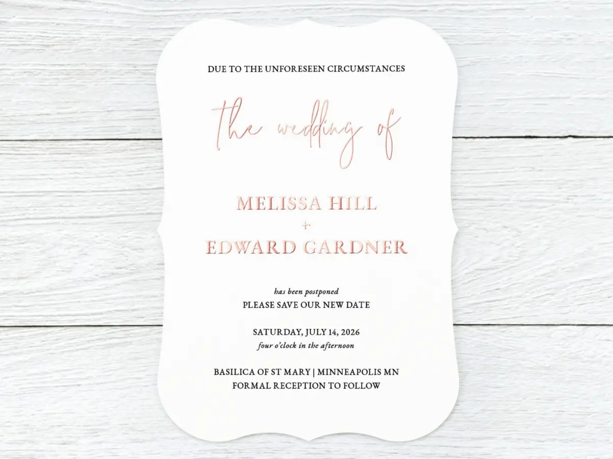 Save the Date Card Front