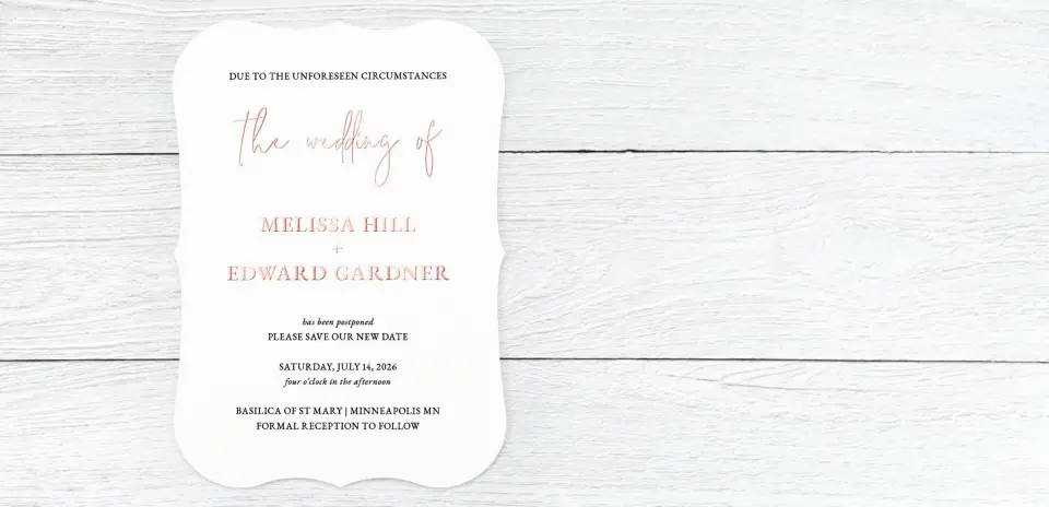 Save the Date Card Front