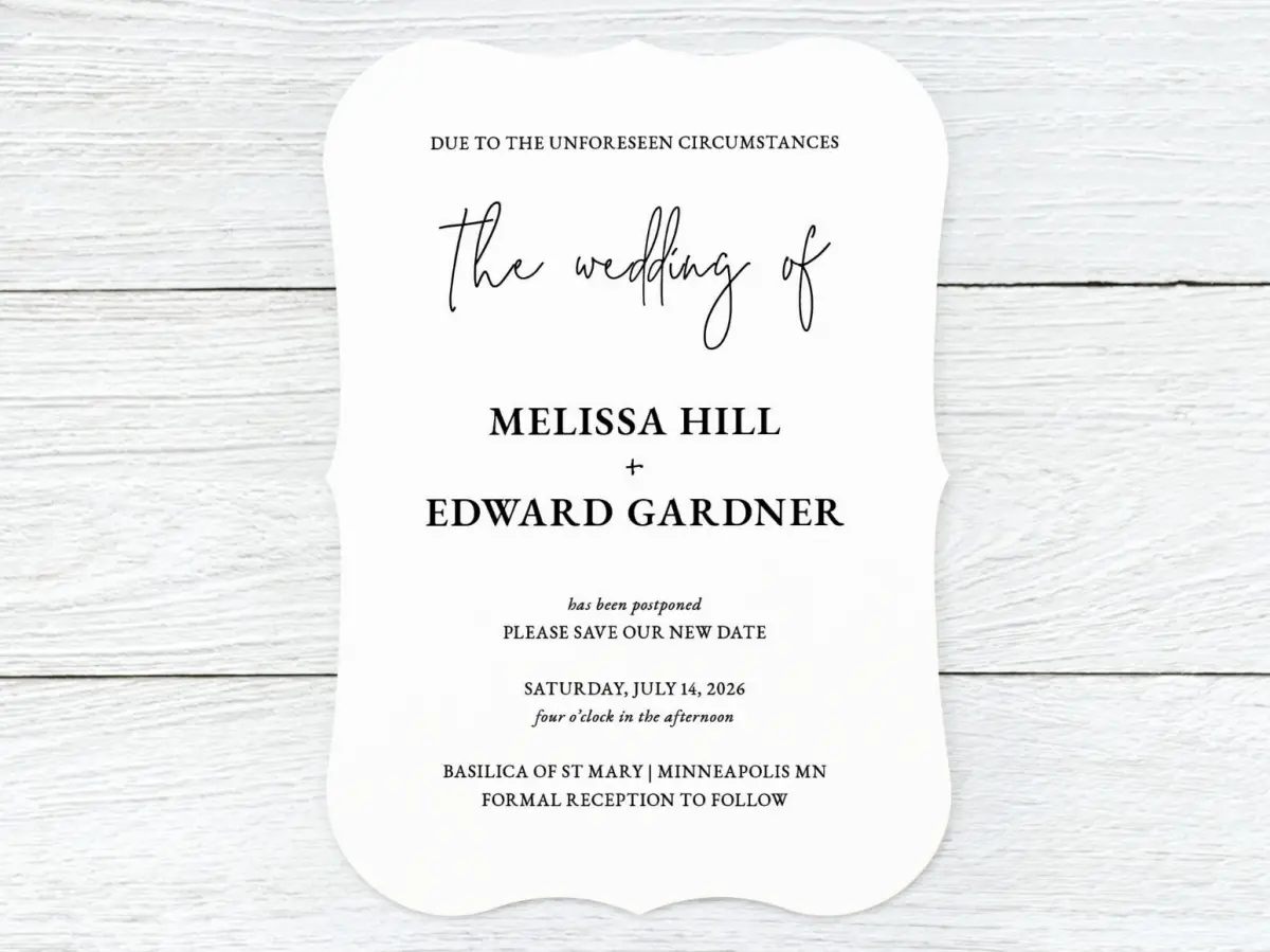 Save the Date Card Front