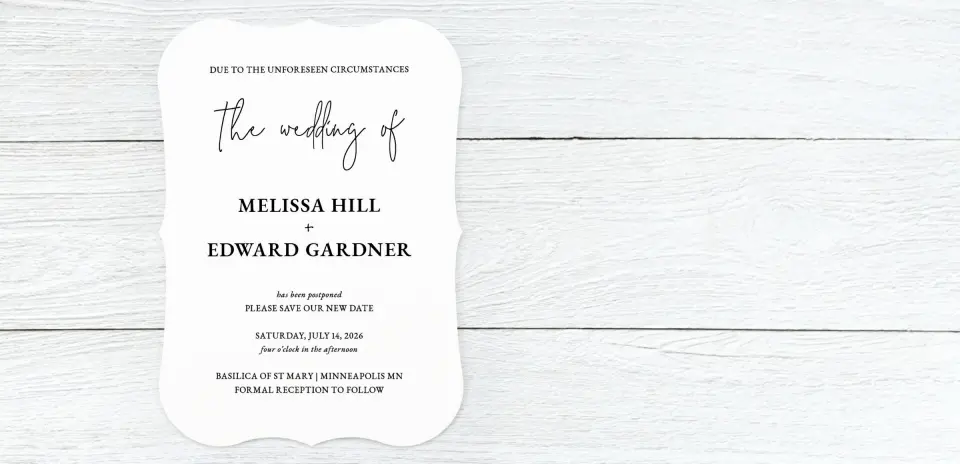 Save the Date Card Front
