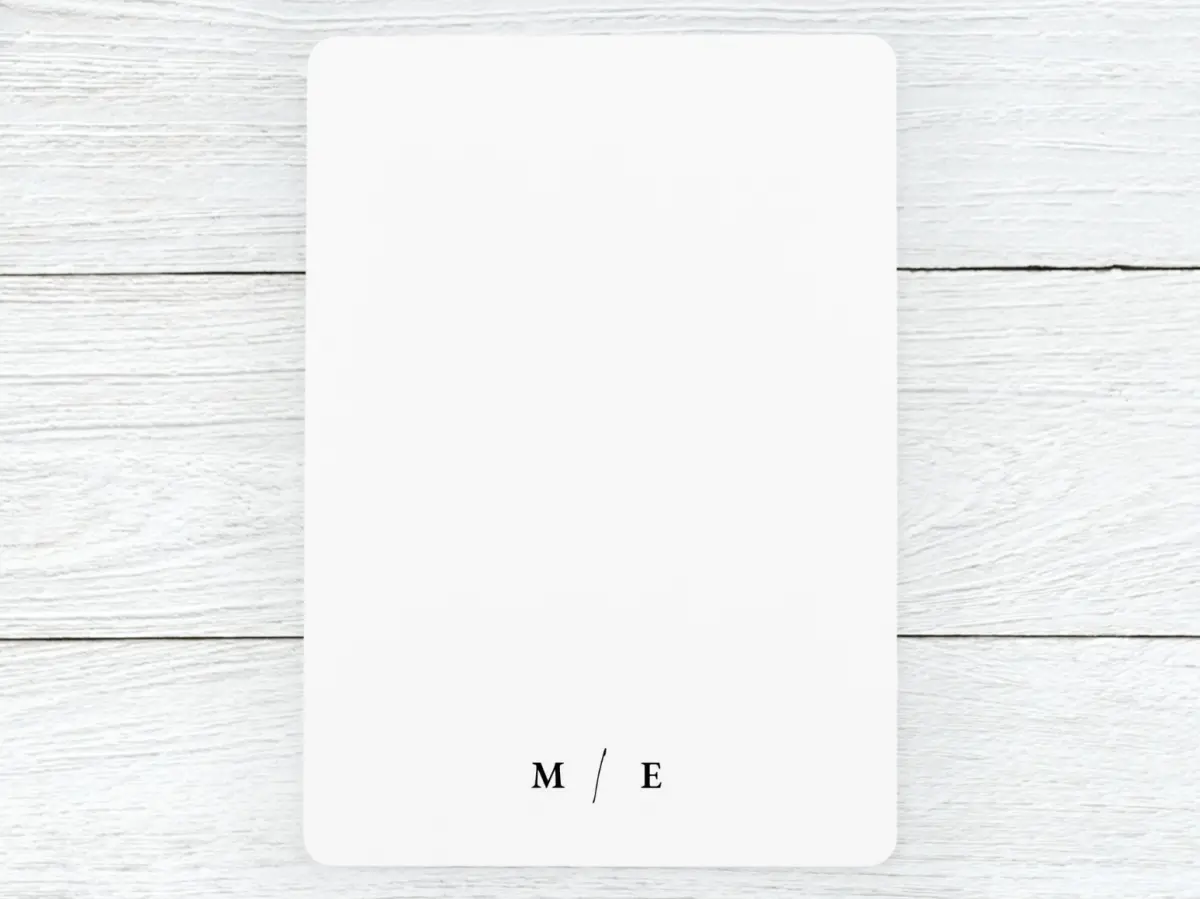 Save the Date Card Back