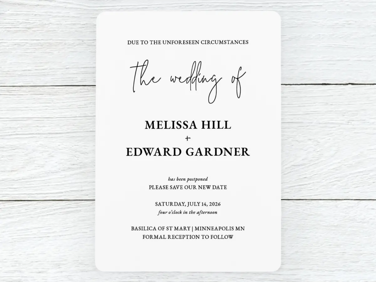 Save the Date Card Front