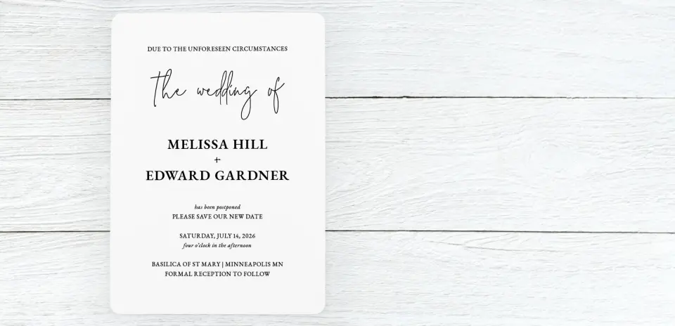 Save the Date Card Front