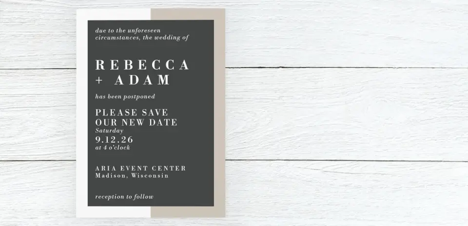 Save the Date Card Front