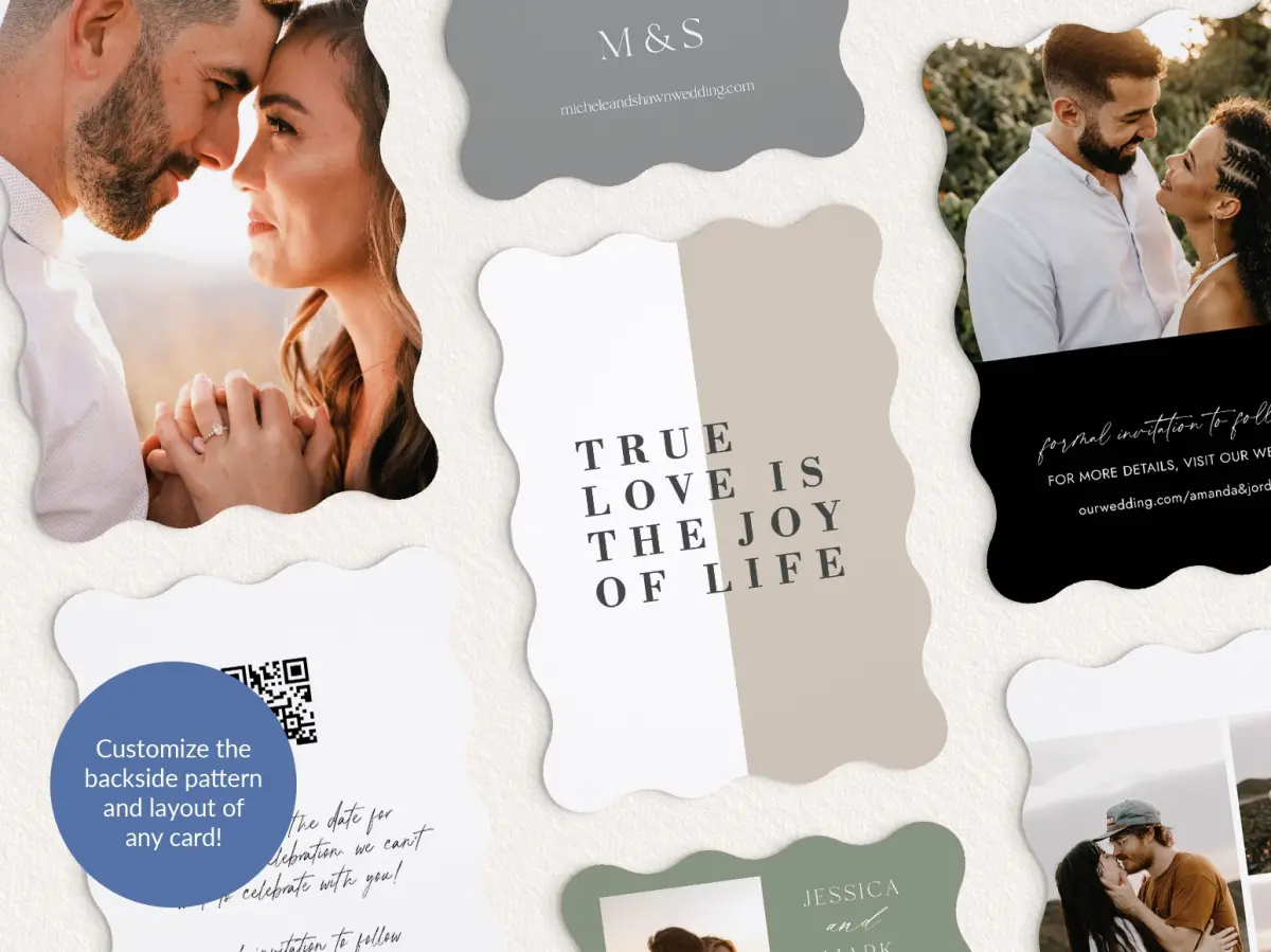 Back of Save the Date Card