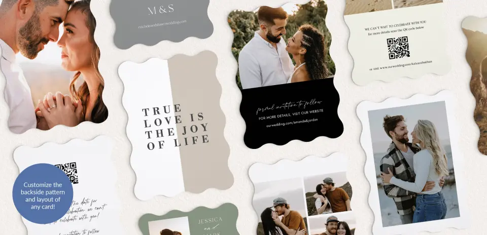 Back of Save the Date Card