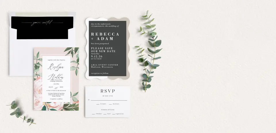 Front of Save the Date Card